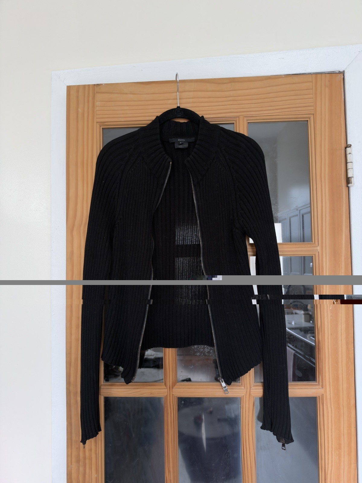 Vintage Gucci Tom Ford Era Zip Black Sweater Size S Vintage Gucci Tom Ford Era Zip Black Sweater Size S