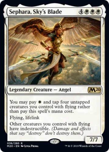 Light Play x 1 Sephara, Sky\'s Blade - Foil Core Set 2020