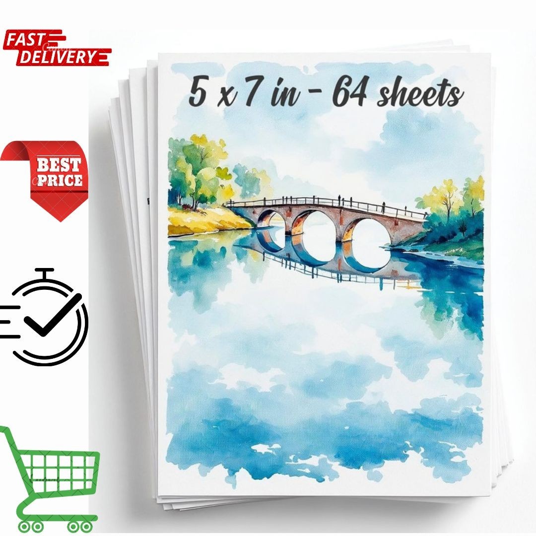 64 Sheets Watercolor Paper Pad 5\ 64 Sheets Watercolor Paper Pad 5\