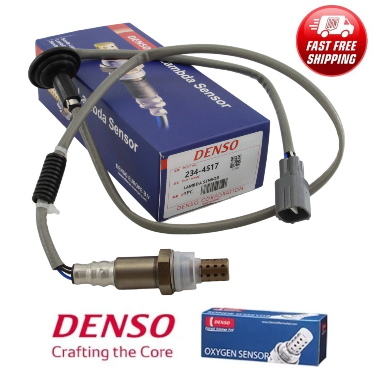 DENSO 234-4517 Downstream Oxygen O2 Sensor For Lexus IS300 3.0L L6 2001-2005