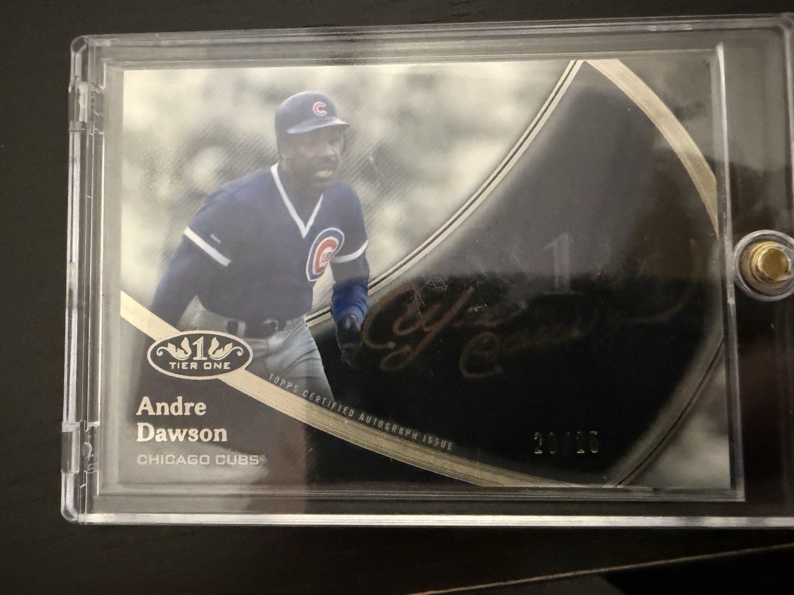 Topps Tier One Hall of Famer Autos 2020 Andre Dawson. 20/25 2021 Jim Rice. Auto