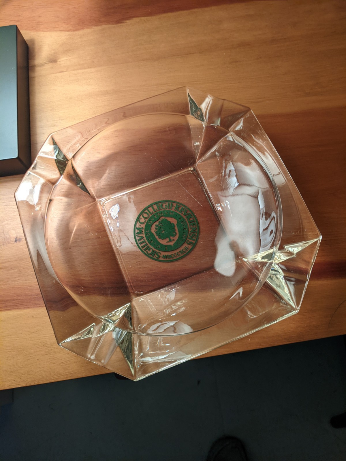 Keuka College Vintage 1967 Glass Ashtray 8 Keuka College Vintage 1967 Glass Ashtray 8