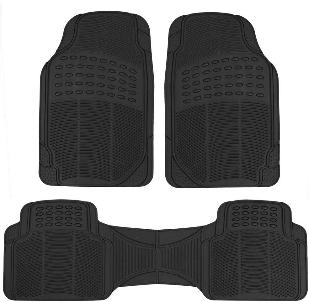 All Weather Rubber Floor Mats for Car SUV & Truck - 4 Pieces Set (Front & Rear), All Weather Rubber Floor Mats for Car SUV & Truck - 4 Pieces Set (Front & Rear),