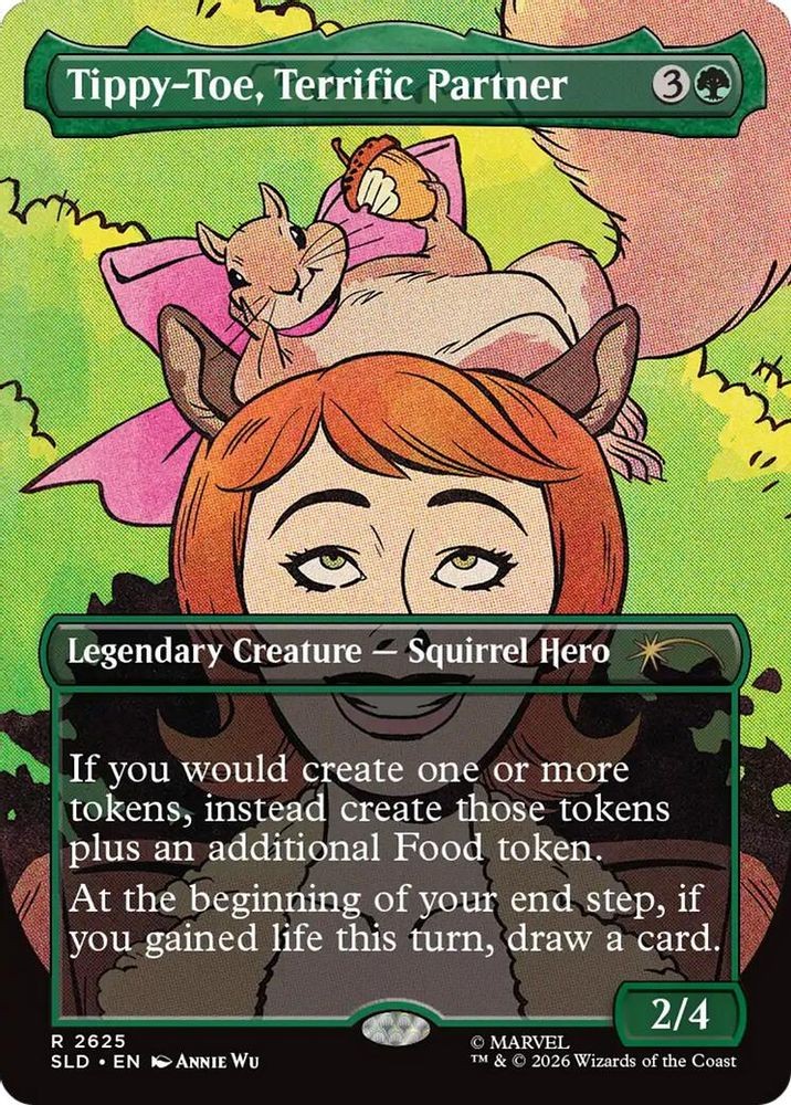 2026 MTG: SLD - Tippy-Toe, Terrific Partner (#2625, Rare, Near Mint) NM 2026 MTG: SLD - Tippy-Toe, Terrific Partner (#2625, Rare, Near Mint) NM