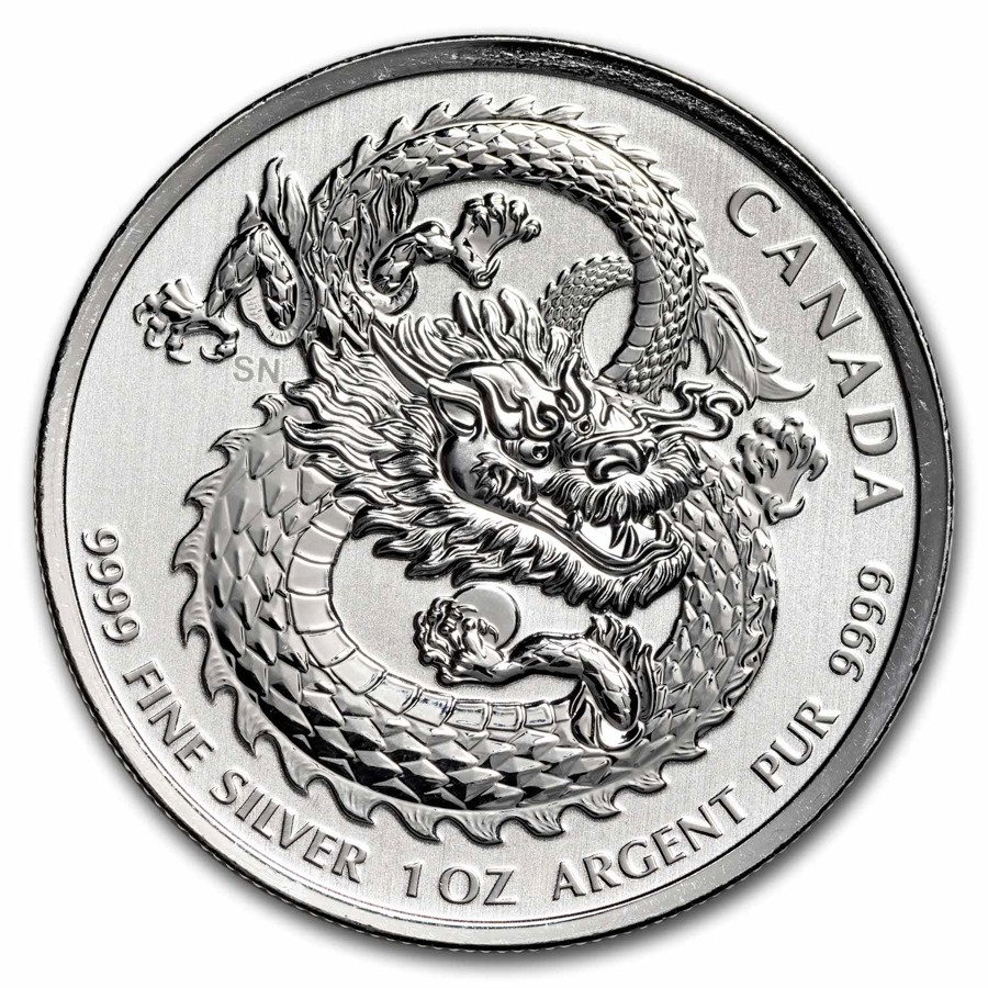 2020 Canada 1 oz Silver $5 Lucky Dragon High Relief BU | eBay