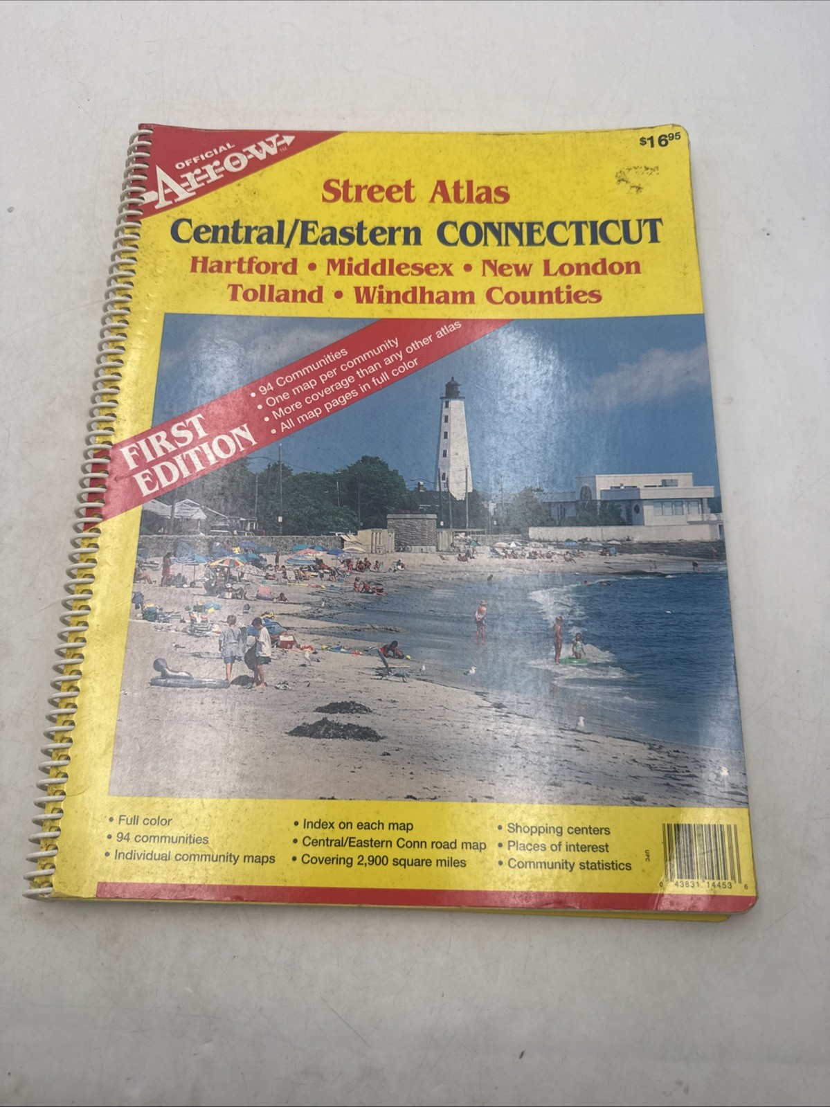 Central/Eastern Connecticut Street Map Official Arrow Street Atlas Spiral Bound Central/Eastern Connecticut Street Map Official Arrow Street Atlas Spiral Bound