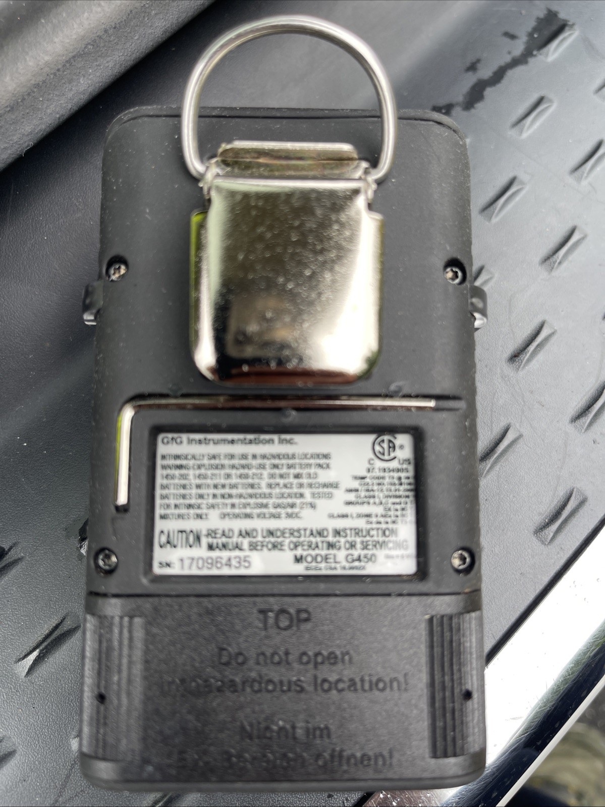 GFG G450 CONFINED SPACE GAS DETECTOR GFG G450 CONFINED SPACE GAS DETECTOR