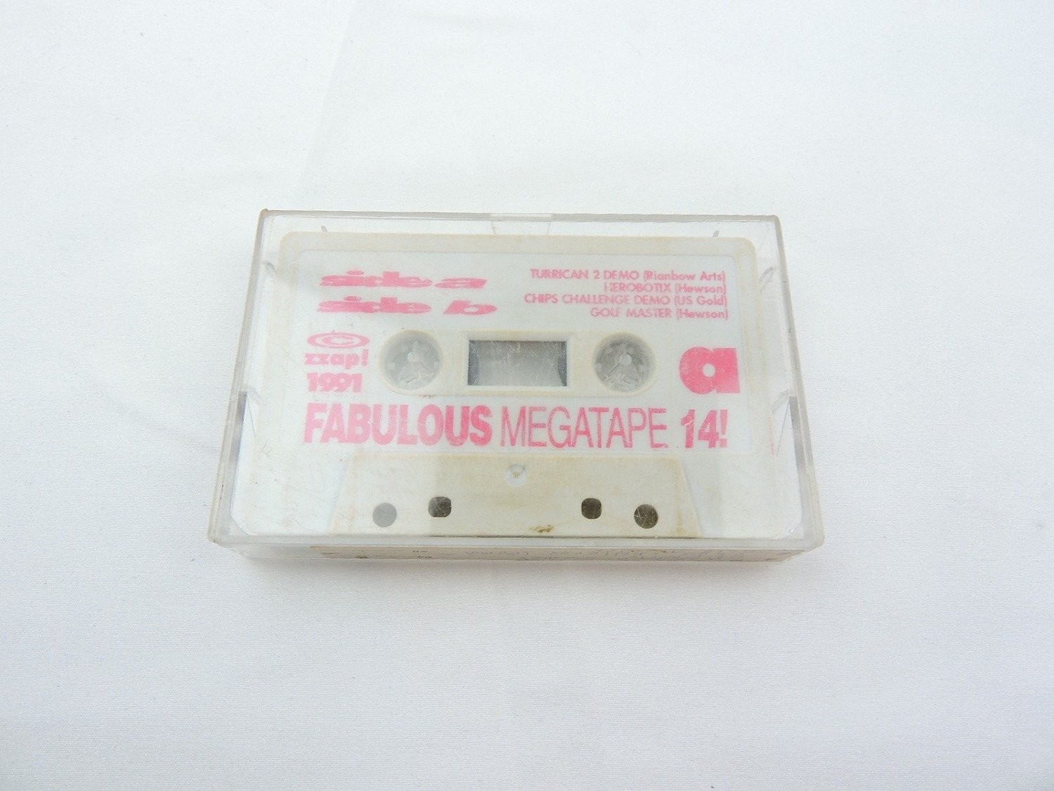 Commodore 64 C64 ZZAP Megatape 14 Game Cassette