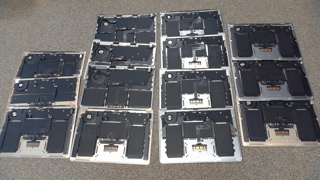 Lot of 14 Apple A2179 A2159 A1932 Macbook Air Top Case Battery Fan