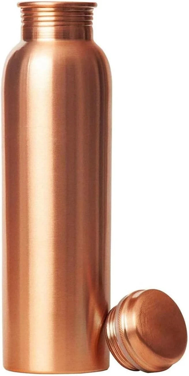 34oz Pure Copper Water Bottle - Handmade Smooth Finish - Ayurvedic Health 34oz Pure Copper Water Bottle - Handmade Smooth Finish - Ayurvedic Health