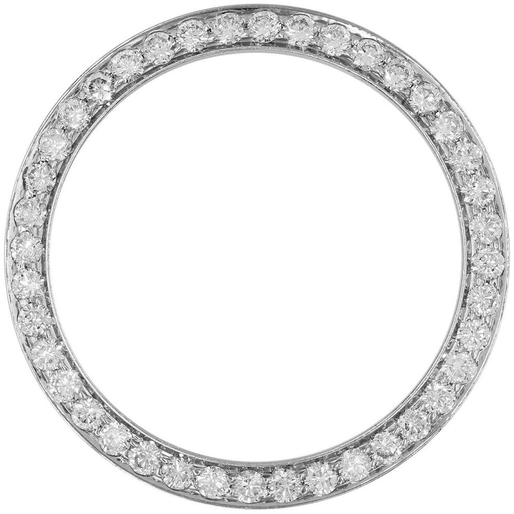 Rolex Custom 1.00ct Lab Grown Diamond Bezel For Date Datejust 31mm Stainless