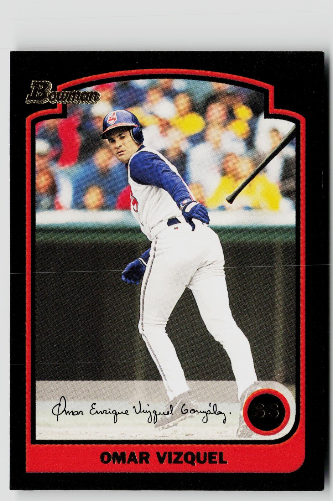 2003 Bowman #9 Omar Vizquel Gold 2003 Bowman #9 Omar Vizquel Gold