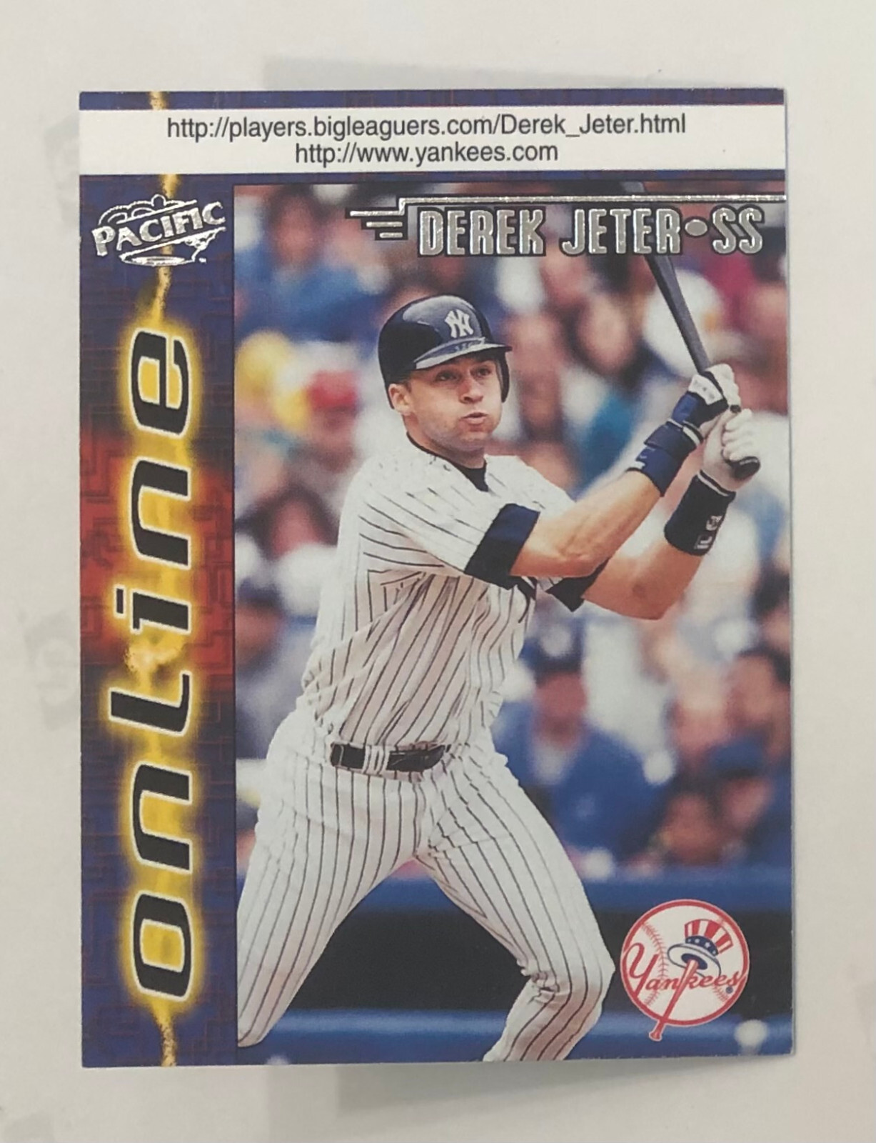 1998 Pacific Online - Derek Jeter -- #505 - New York Yankees - NrMt