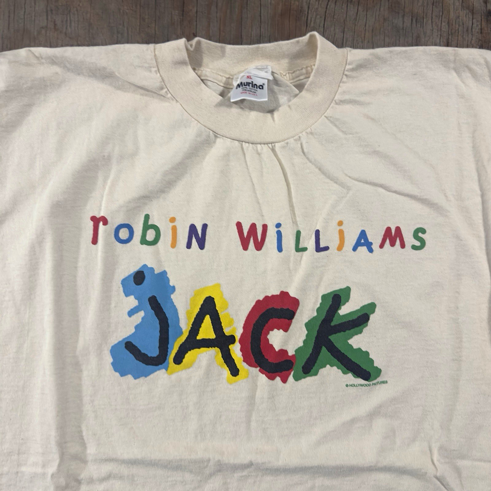 Vintage Robin Williams JACK Movie Promo T-Shirt 1996 Size XL Vintage Robin Williams JACK Movie Promo T-Shirt 1996 Size XL