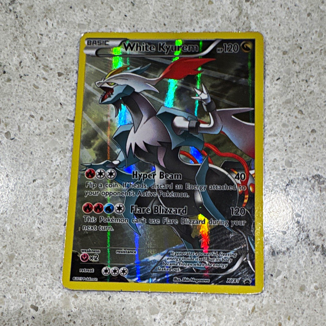 Pokémon TCG White Kyurem Full Art Promo Holo Card - English XY XY81 2015 Pokémon TCG White Kyurem Full Art Promo Holo Card - English XY XY81 2015