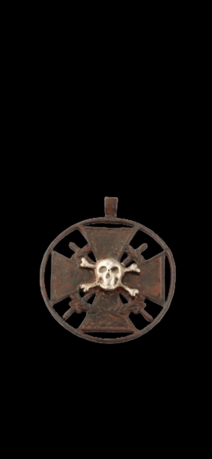 Antique WWII Ww2 Era Central European Unique Pendant Antique WWII Ww2 Era Central European Unique Pendant