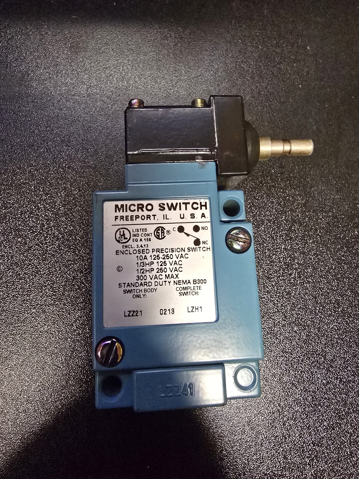 Honeywell Micro Switch LZH1-8E Enclosed Precision Switch Honeywell Micro Switch LZH1-8E Enclosed Precision Switch