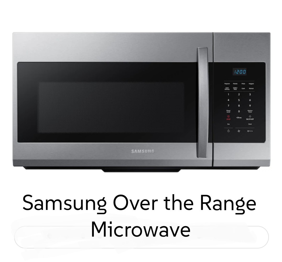 Samsung Over-the-Range Microwave. Fingerprint Resistant 1000W Power 1.7 cu.ft.
