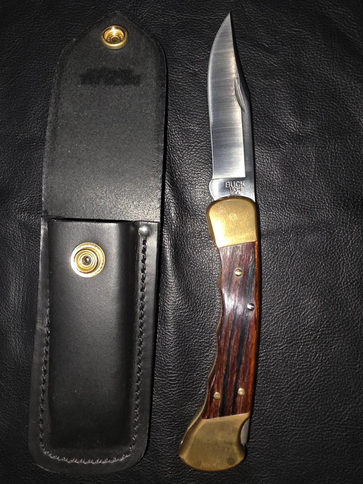VINTAGE BUCK 110 FINGER GROOVE KNIFE VINTAGE BUCK 110 FINGER GROOVE KNIFE