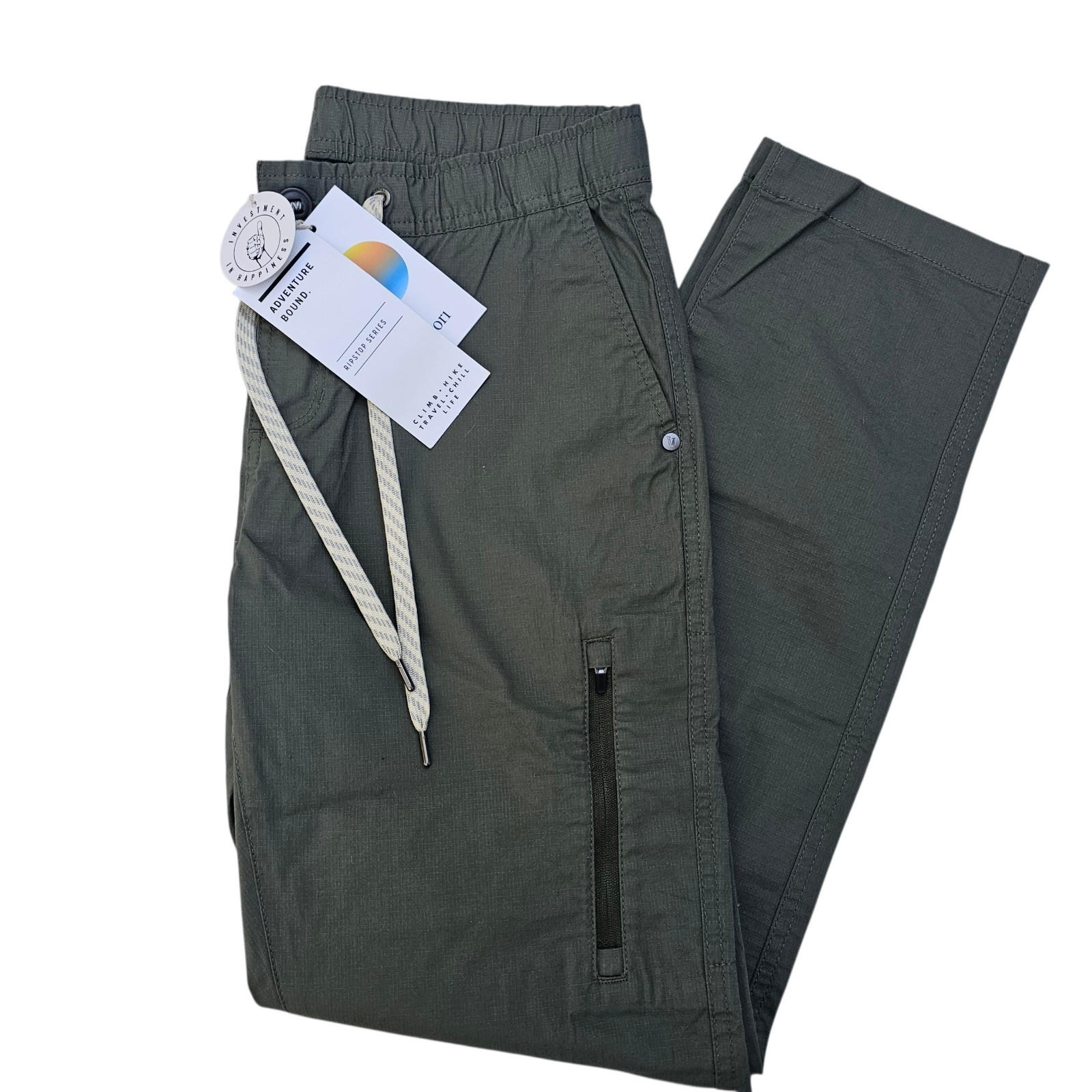 NWT Vuori Ripstop Army Green Drawstring Casual Comfort Pants Womens Size Small NWT Vuori Ripstop Army Green Drawstring Casual Comfort Pants Womens Size Small