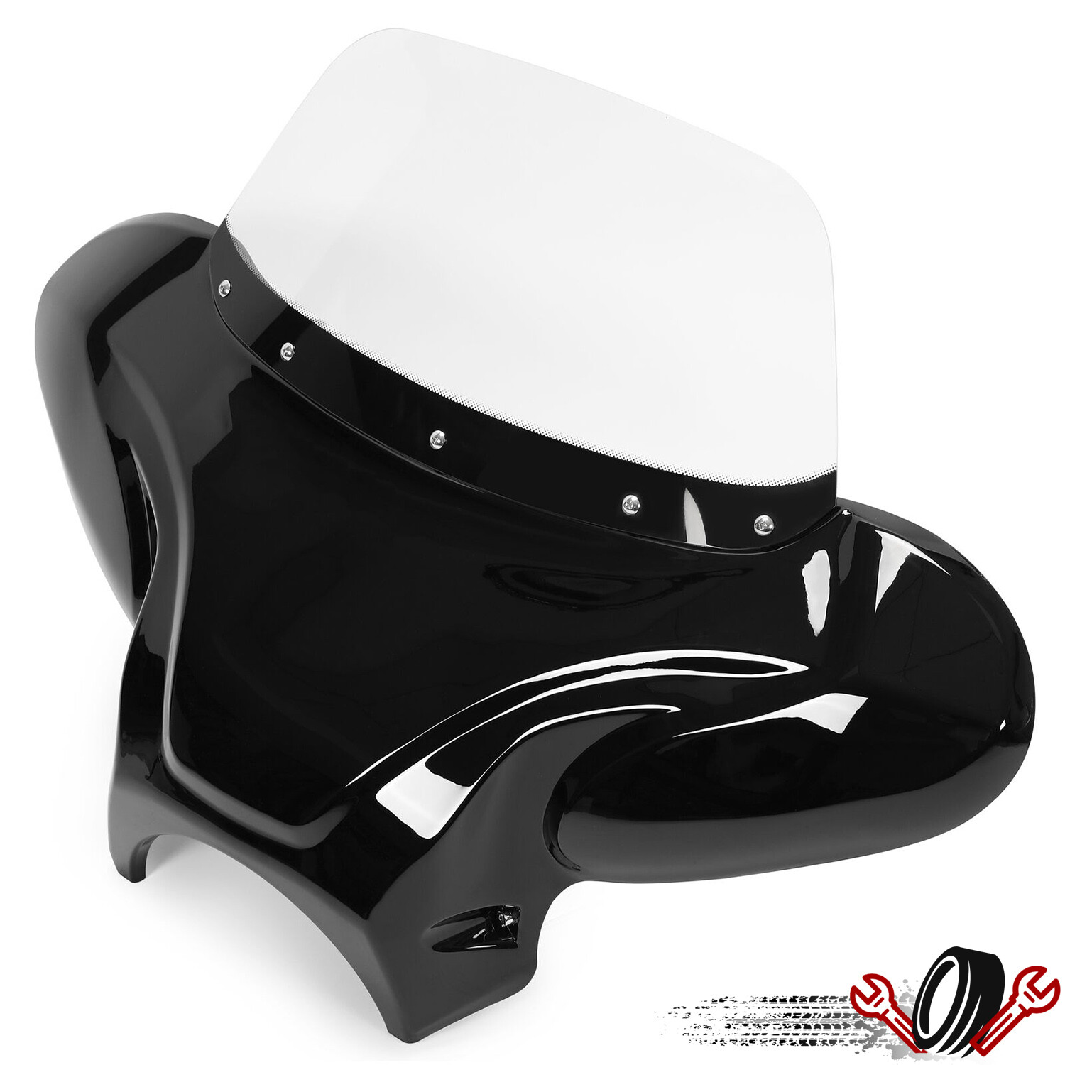 For Harley Yamaha Honda Motorcycle Front Batwing Fairing Windshield w/Bracket For Harley Yamaha Honda Motorcycle Front Batwing Fairing Windshield w/Bracket