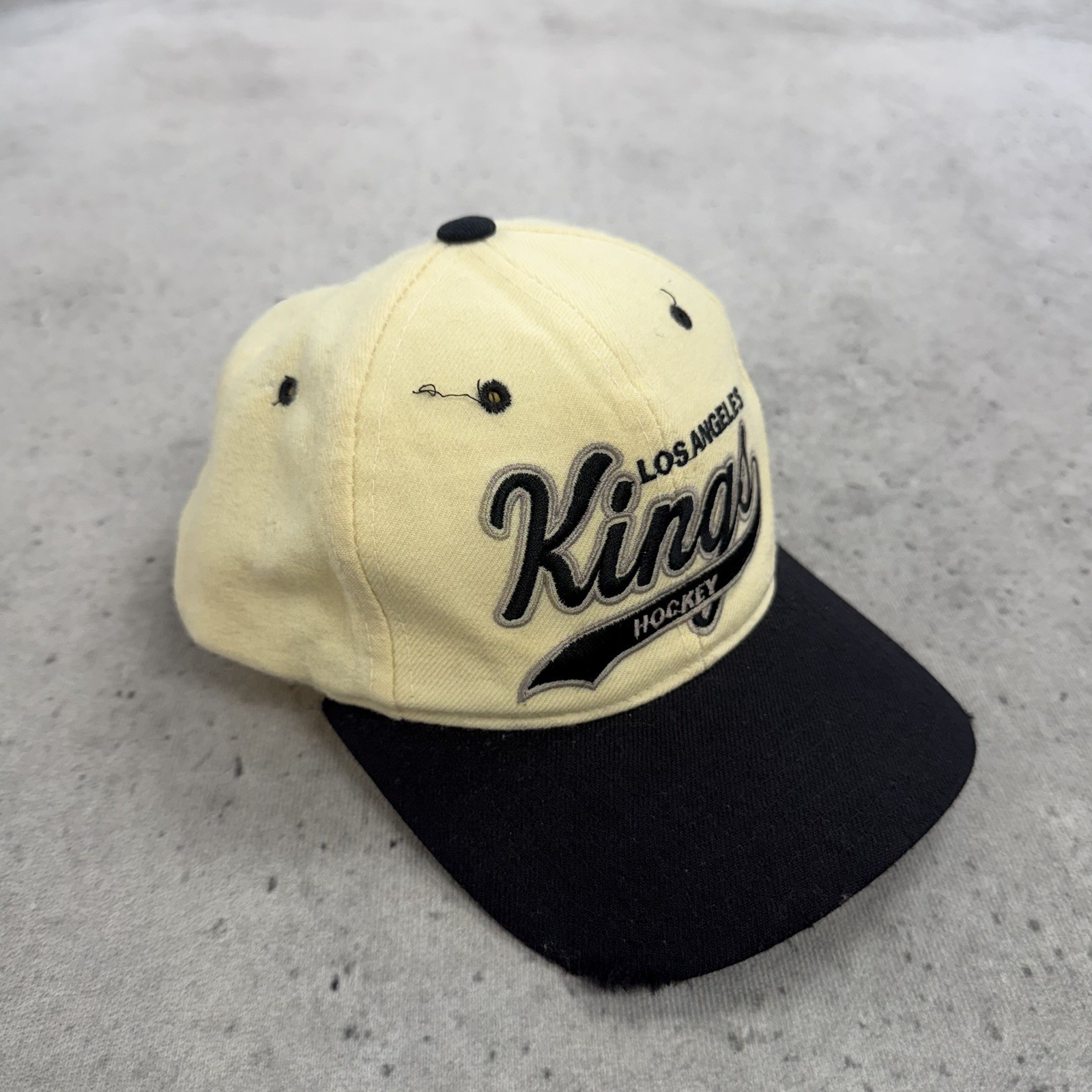 Vintage Los Angeles Kings Starter Wool Leather Strap Hat Cap OSFA NHL