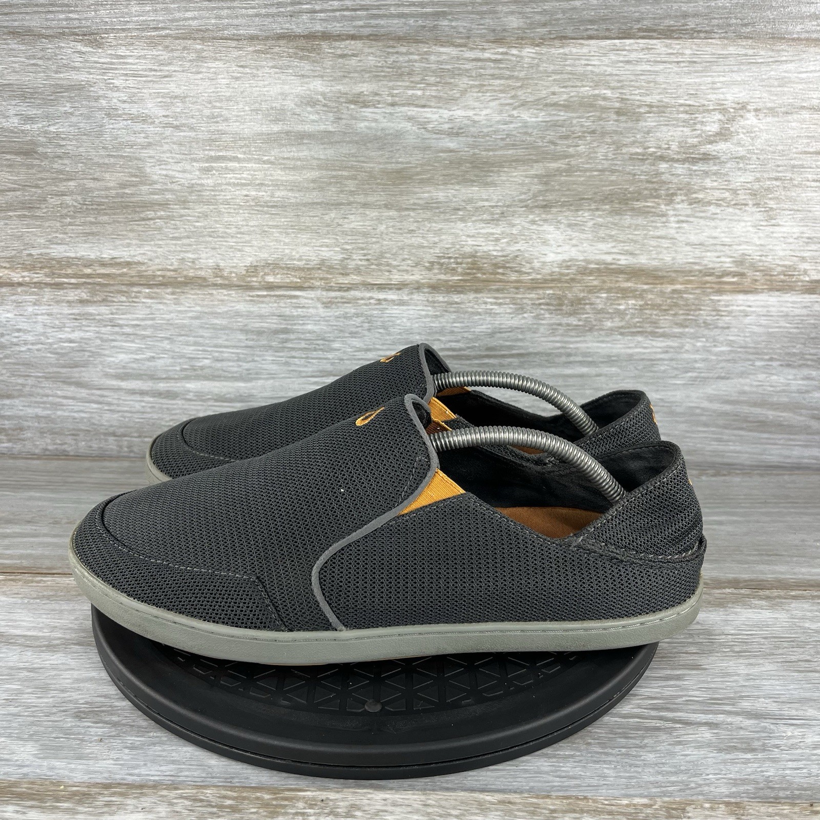 Olukai Men\'s Nohea Mesh Shadow Gray Slip On Loafers Boat Shoes Size 11 Olukai Men\'s Nohea Mesh Shadow Gray Slip On Loafers Boat Shoes Size 11
