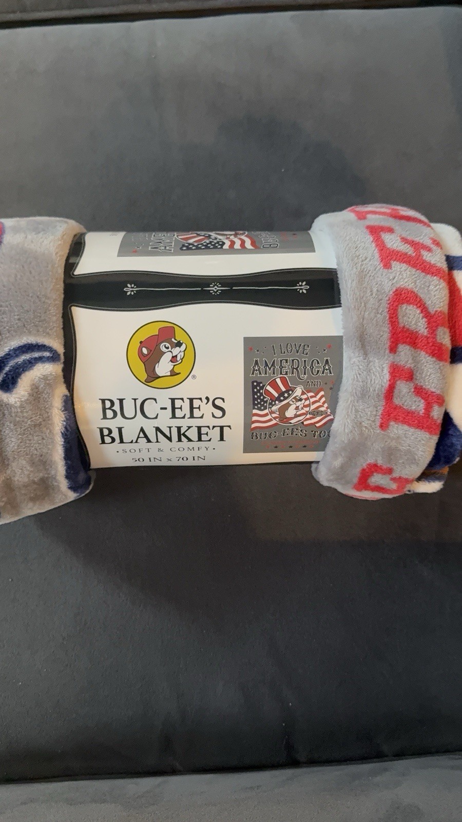 2026 NEW Buc-ee’s I LOVE AMERICA Plush Throw Blanket 50”x70” Buc-ee’s FREEDOM