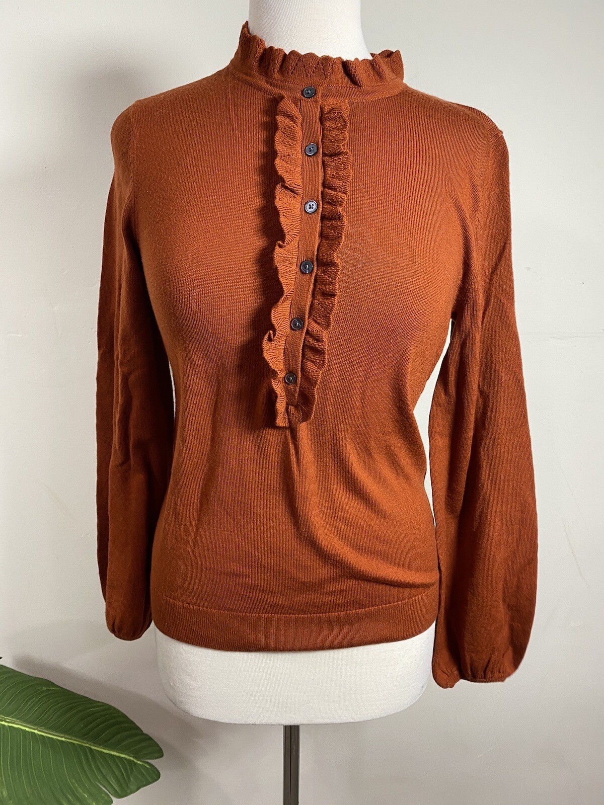 Boden Glorious British Style Collar Sweater Women’s size 6