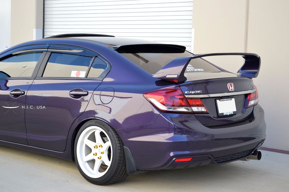 HIC USA 2012 to 2015 Civic 4dr rear roof window visor spoiler (New Generation 2)