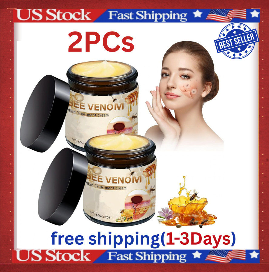 2 PCS Bee Venom Skin Cream – Anti-Wrinkle, Rejuvenating, Firming Face Treatment. 2 PCS Bee Venom Skin Cream – Anti-Wrinkle, Rejuvenating, Firming Face Treatment.