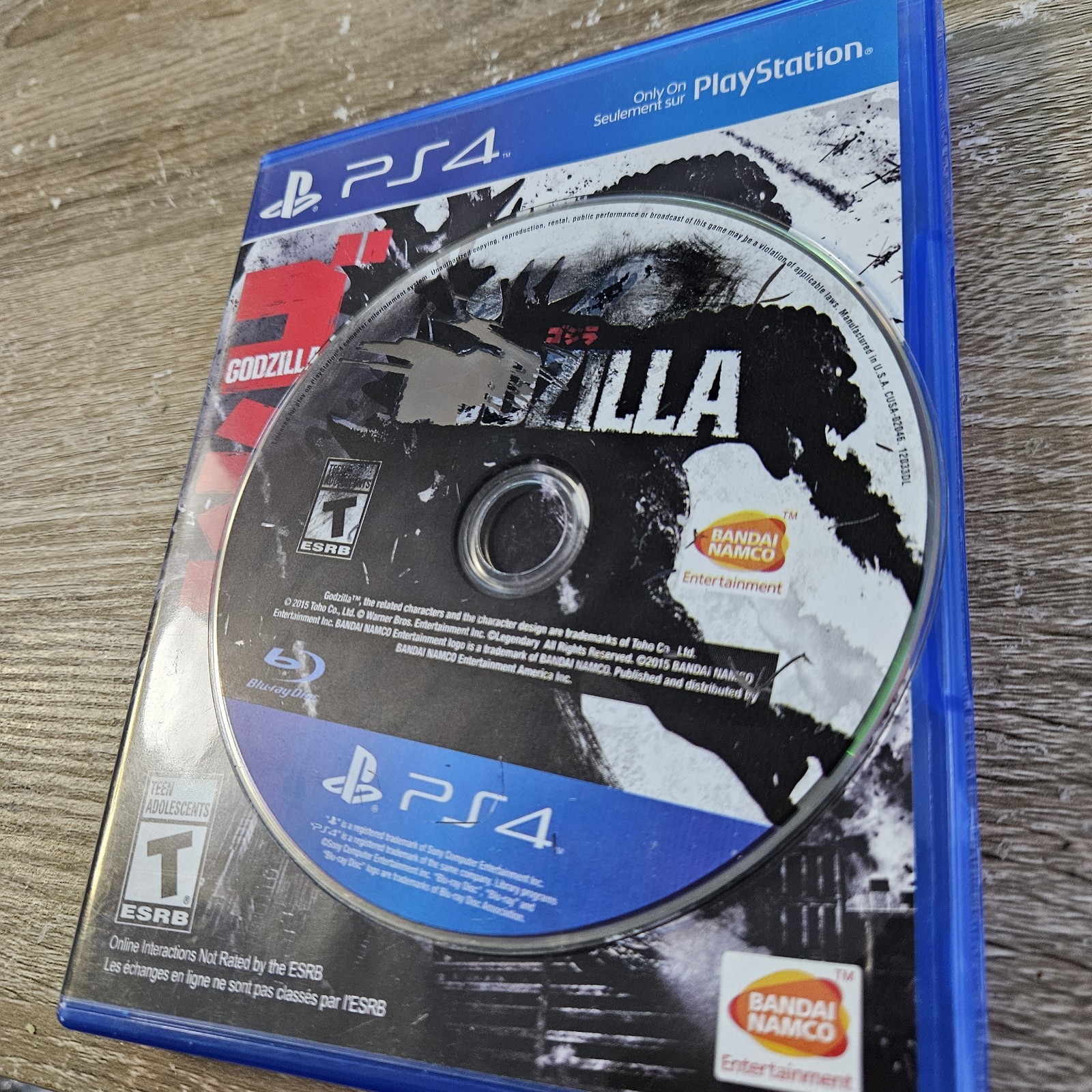 *READ DESCRIPTION* Godzilla (PlayStation 4, 2015) PS4 TESTED Super Rare *READ DESCRIPTION* Godzilla (PlayStation 4, 2015) PS4 TESTED Super Rare