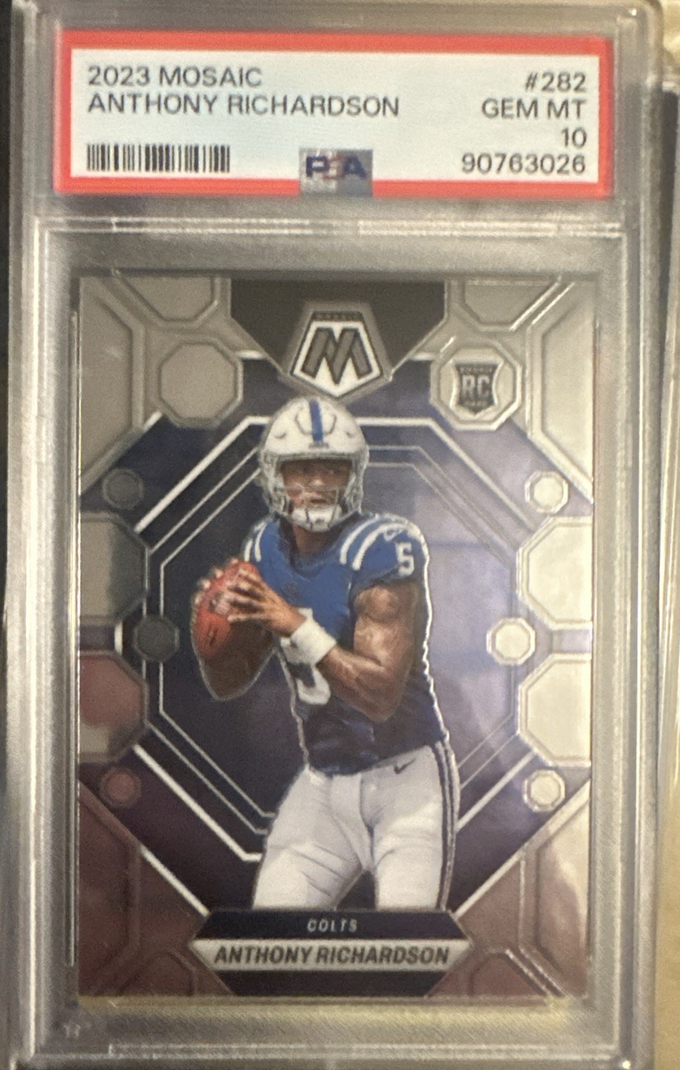 2023 Panini Mosaic Anthony Richardson RC PSA 10 & 