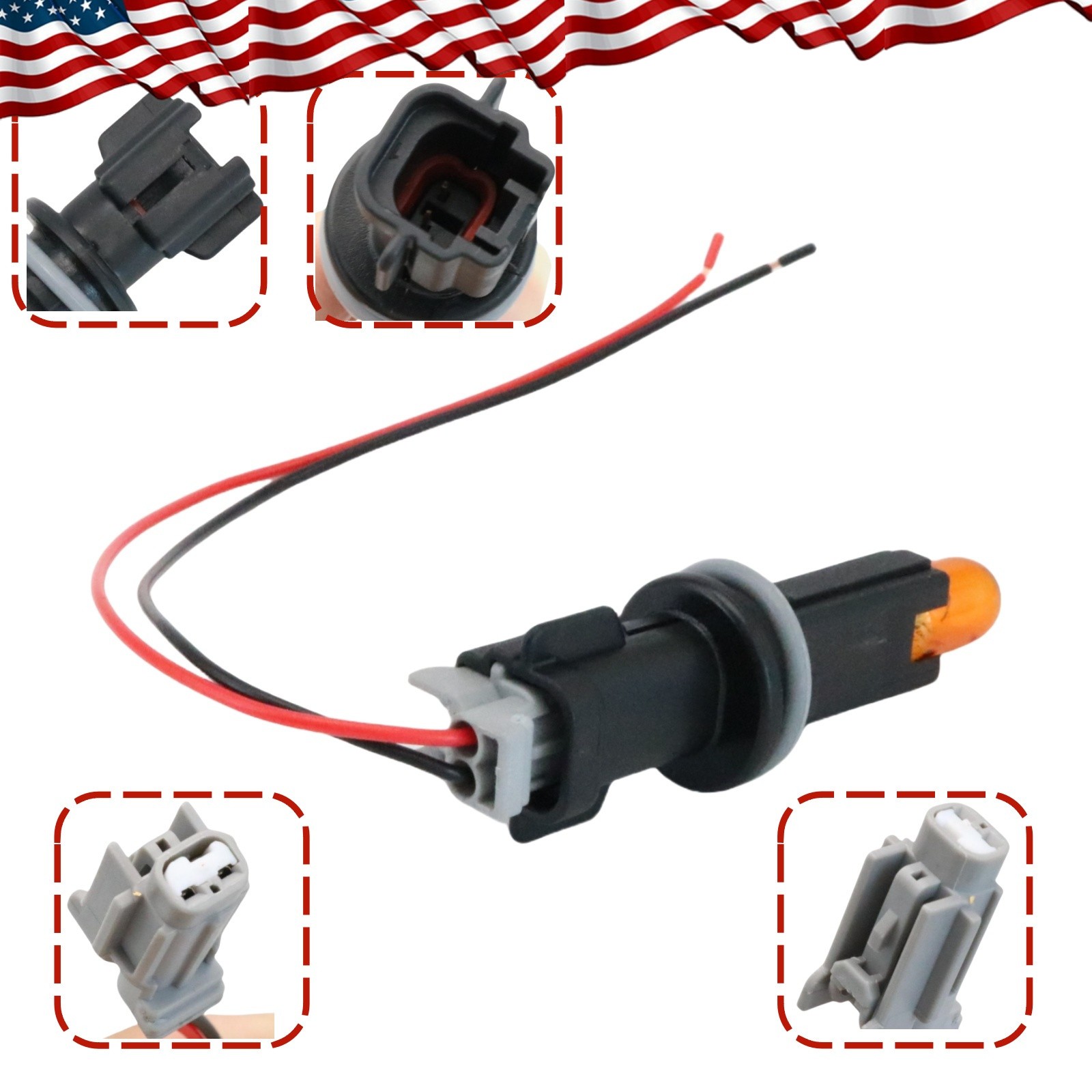 Fits for Nissan Xterra 2005-2015 Clearance Marker Light Lamp Socket W/Bulb