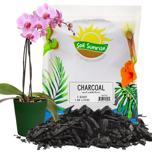 2 Quarts Horticultural Charcoal for Indoor Plants, Organic Activated black 2 Quarts Horticultural Charcoal for Indoor Plants, Organic Activated black