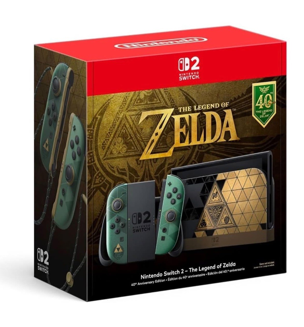 PRE SALE Nintendo Switch 2 The Legend of Zelda 40th Anniversary Edition Console PRE SALE Nintendo Switch 2 The Legend of Zelda 40th Anniversary Edition Console