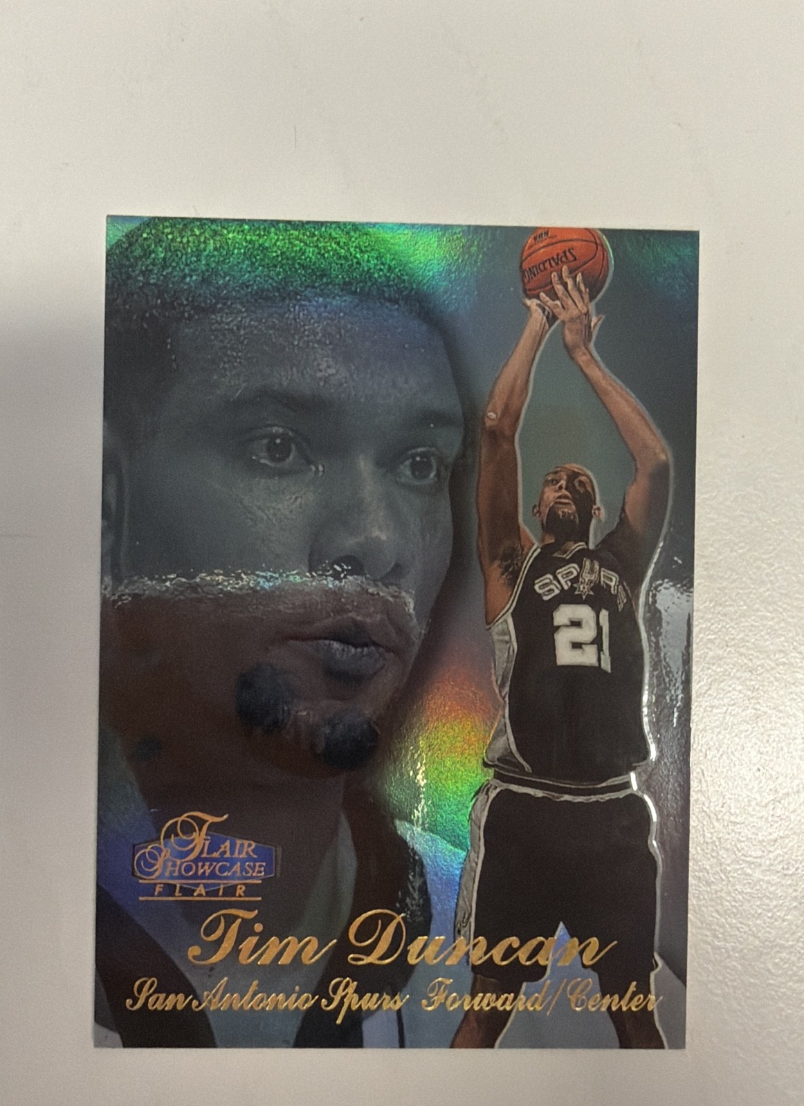 1997-98 Flair Showcase - TIM DUNCAN #5 Row 3 (RC)