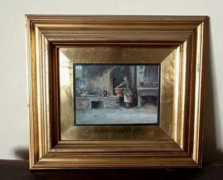 oil on panel \
