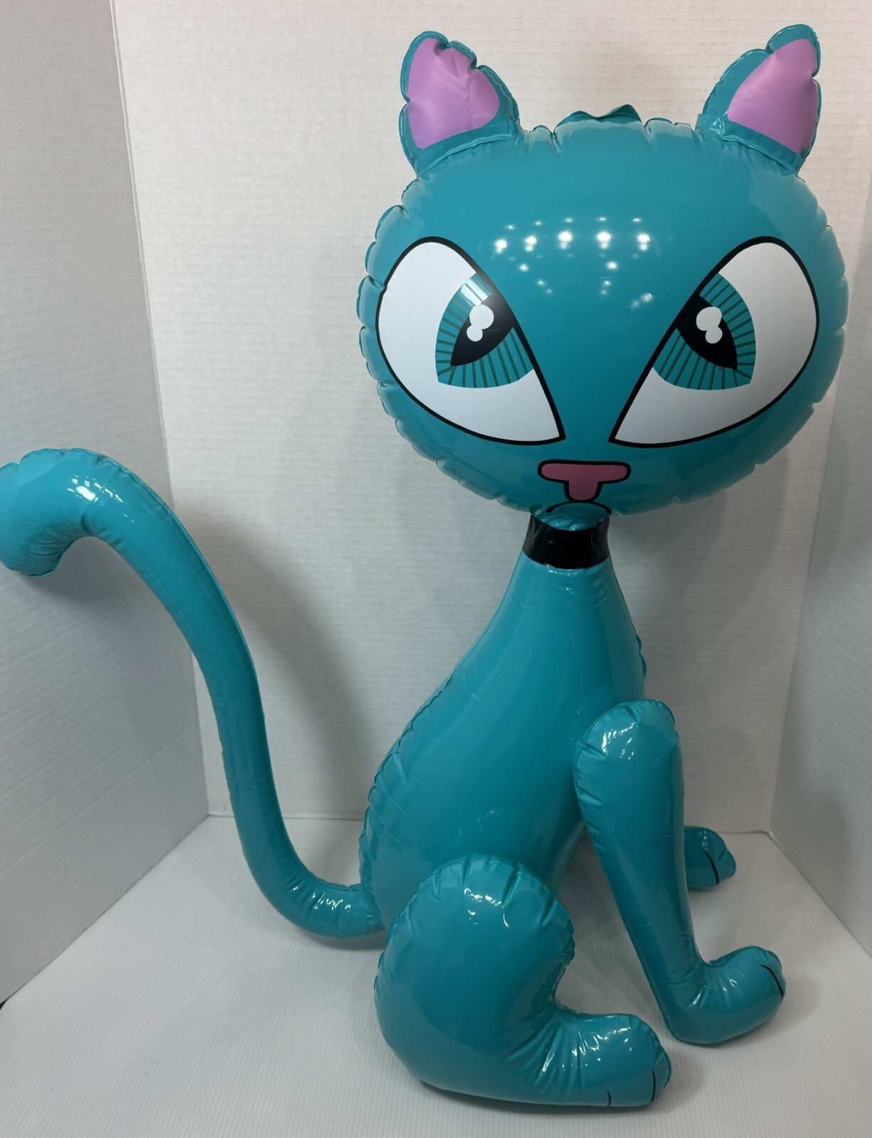 Vintage 2002 Rinco Large Inflatable Blow Up Cat Blue Carnival Fair Prize NEW Vintage 2002 Rinco Large Inflatable Blow Up Cat Blue Carnival Fair Prize NEW