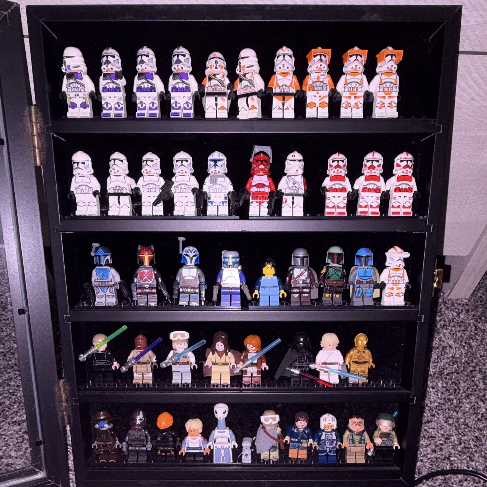 LEGO Star Wars Minifigure Lot Display, LEGO Star Wars Minifigure Lot Display,