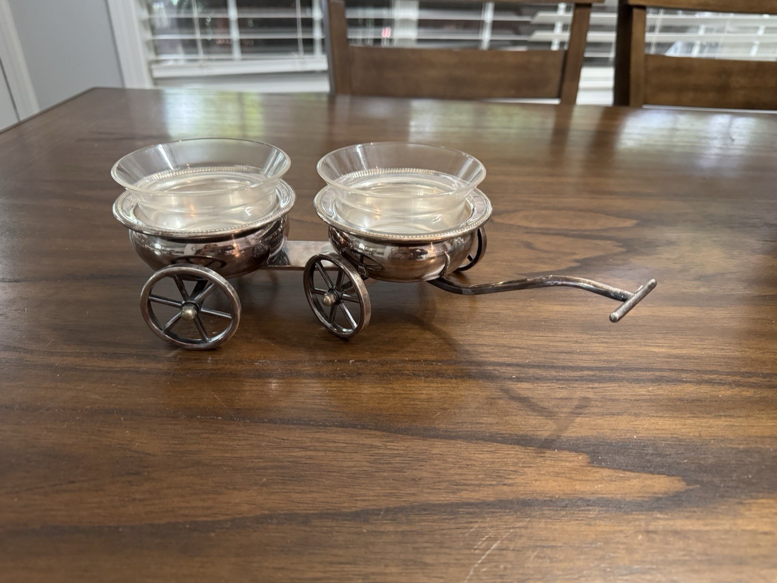 VTG FB Rogers Silver Plated Condiment Wagon MCM