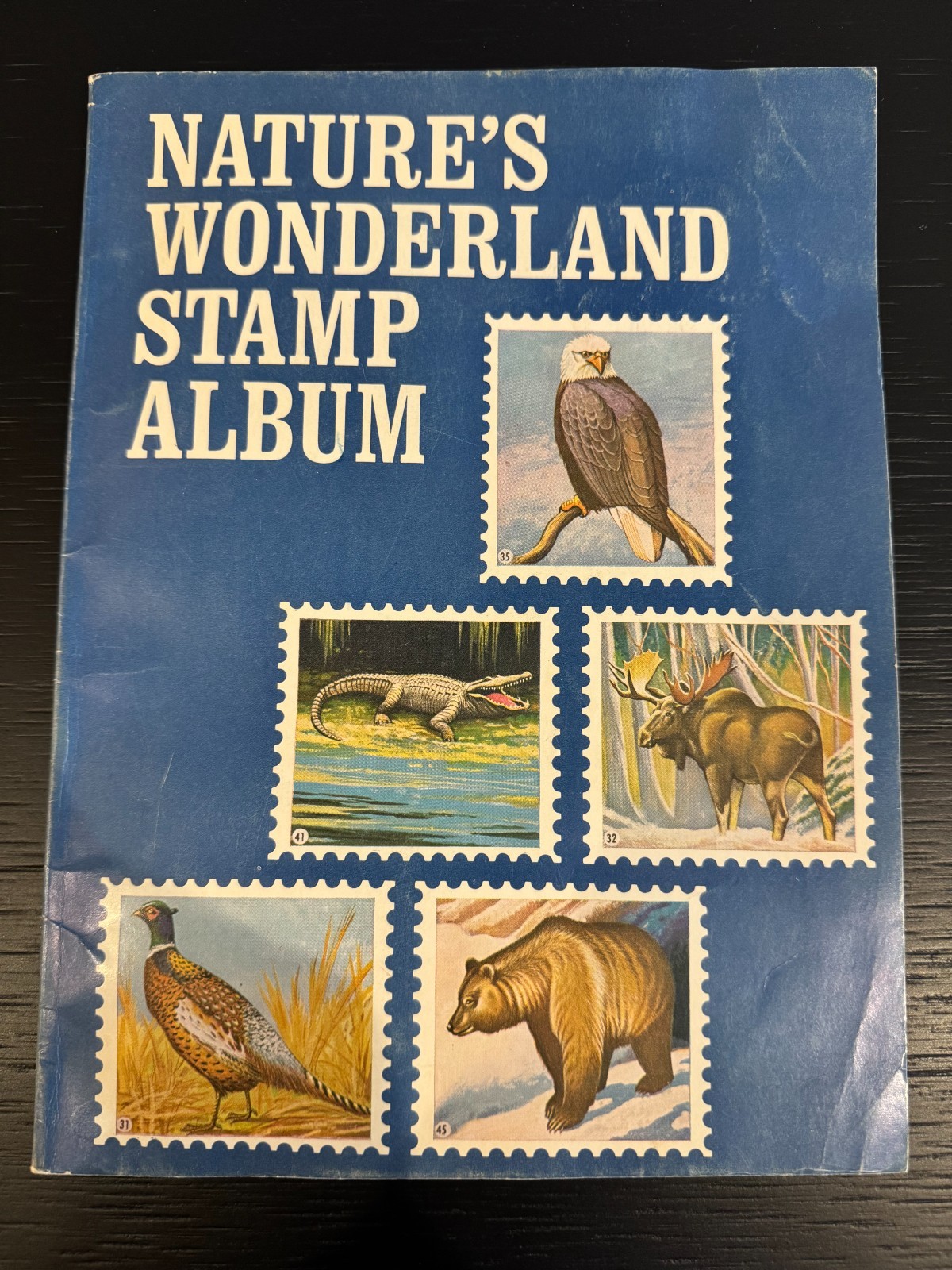 Vintage 1962 Nature's Wonderland Stamp Album WJ Breckenridge Gilberton Wildlife