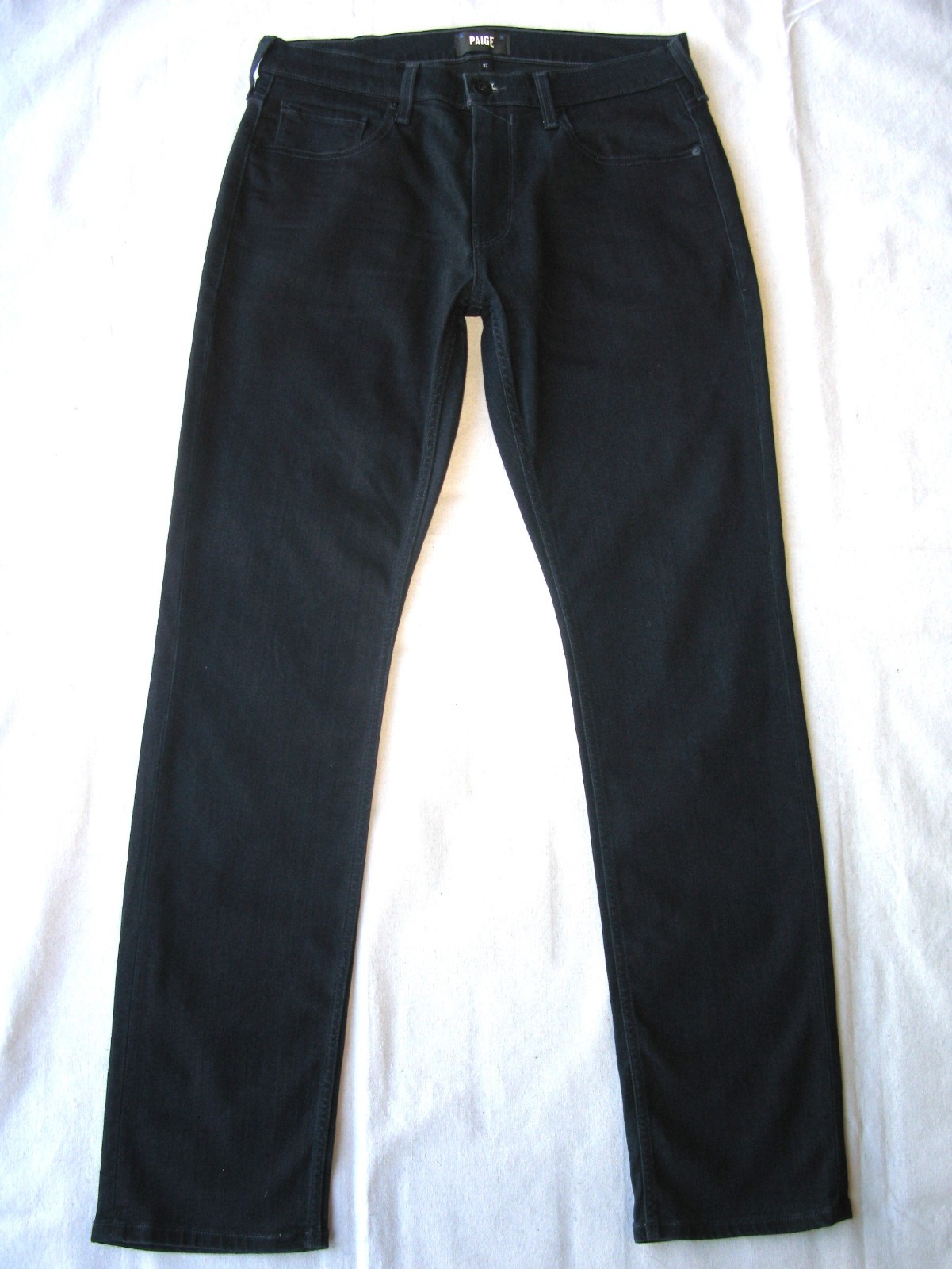 Paige PPD Men\'s Federal Tapered Skinny Jeans Size 32 x 33 Dark Blue Stretchy