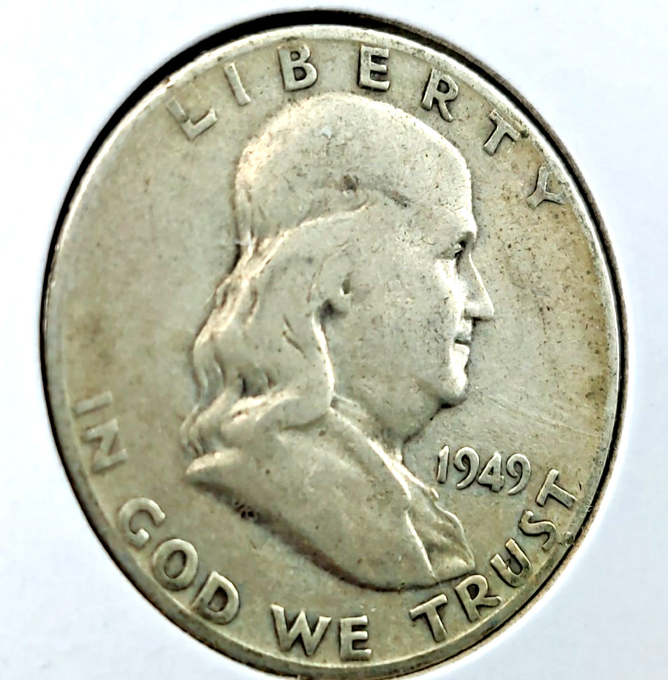 1949-S Franklin Half Dollar 90% Silver Get It Now Before It Goes Up or Pay More 1949-S Franklin Half Dollar 90% Silver Get It Now Before It Goes Up or Pay More