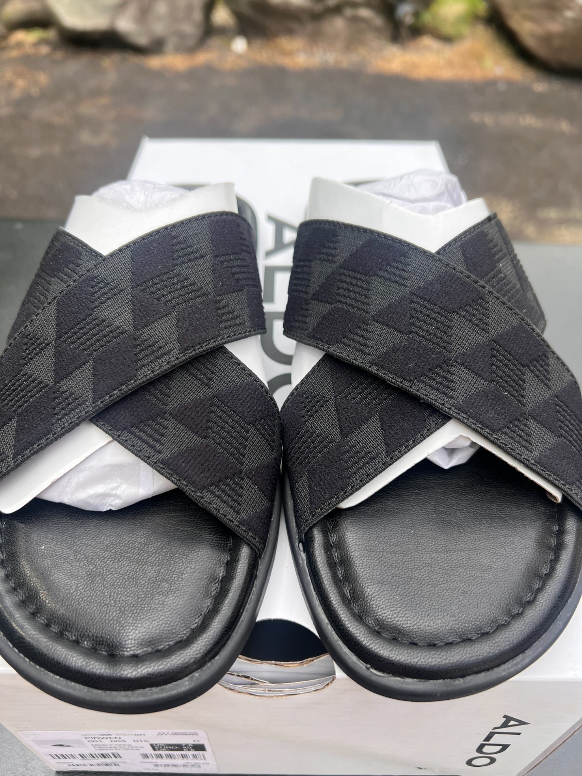 ALDO Pirwen Crisscross Slide Sandals Woven Comfort Slides New in Box ALDO Pirwen Crisscross Slide Sandals Woven Comfort Slides New in Box