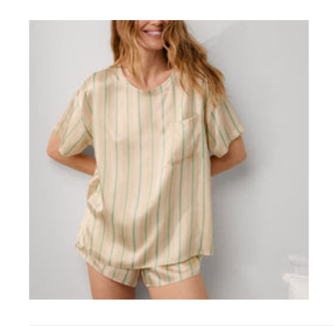 NWT Lunya washable silk short set L - yellow pampas stripe NWT Lunya washable silk short set L - yellow pampas stripe