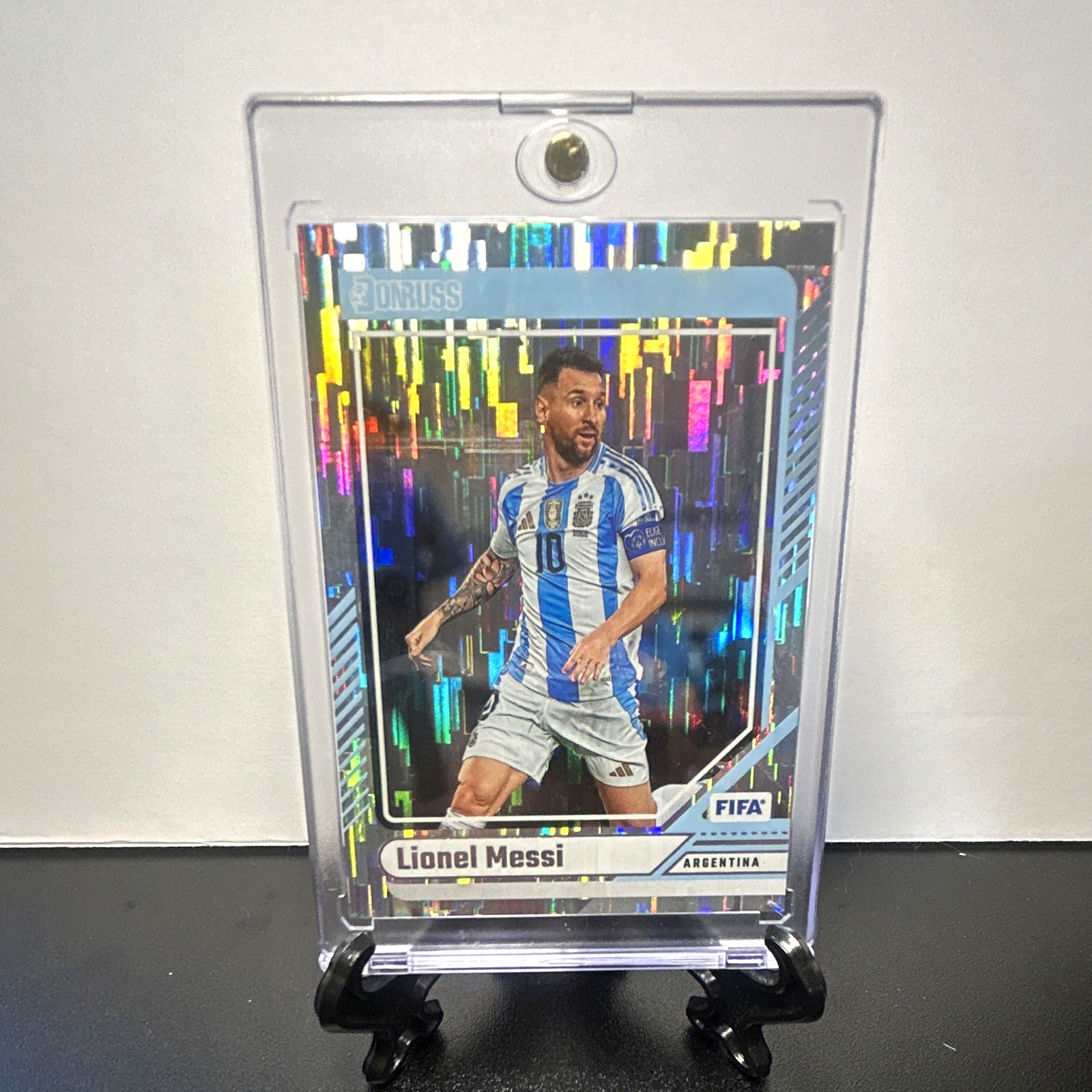 Panini 2024-25 Donruss FIFA Lionel Messi #80 Silver Parallel Argentina Soccer Panini 2024-25 Donruss FIFA Lionel Messi #80 Silver Parallel Argentina Soccer