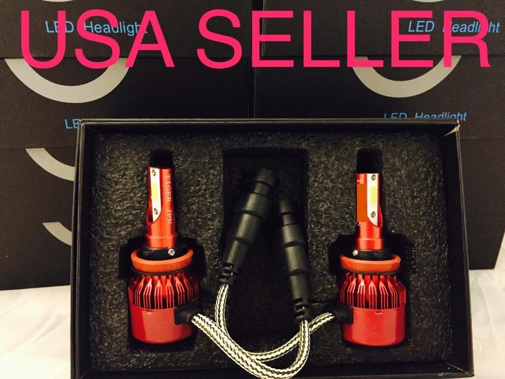 Super PURPLE H11 Size Car LED Headlight Bulbs 12k 12000K Color Xentec 2x Bulb