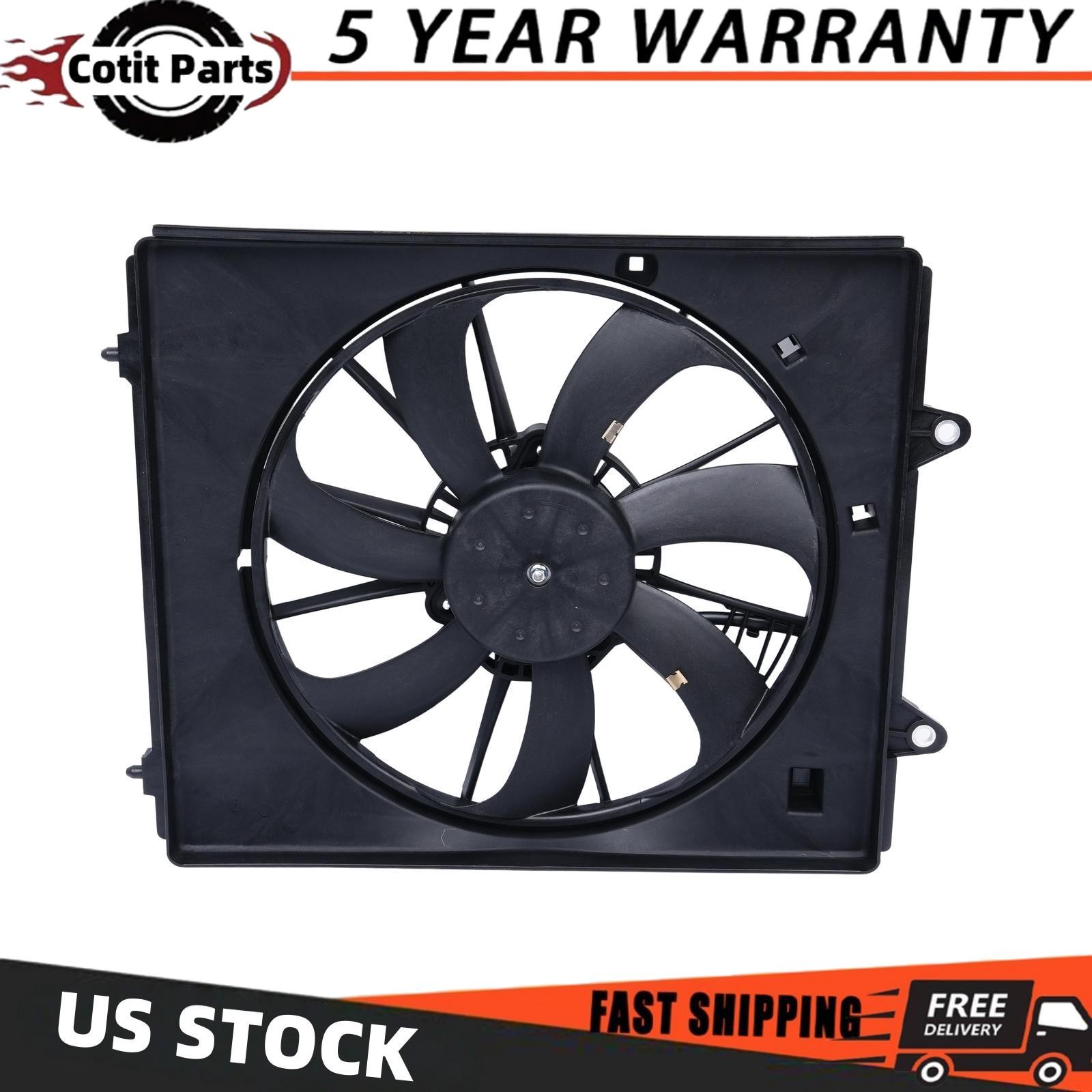 A/C Condenser Cooling Fan For 2011-2017 Honda Odyssey with Motor Passenger Side