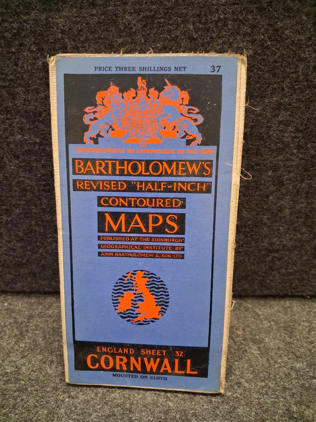 Bartholomews Vintage Half Inch Ordnance Survey Cloth Map Of Cornwall Bartholomews Vintage Half Inch Ordnance Survey Cloth Map Of Cornwall
